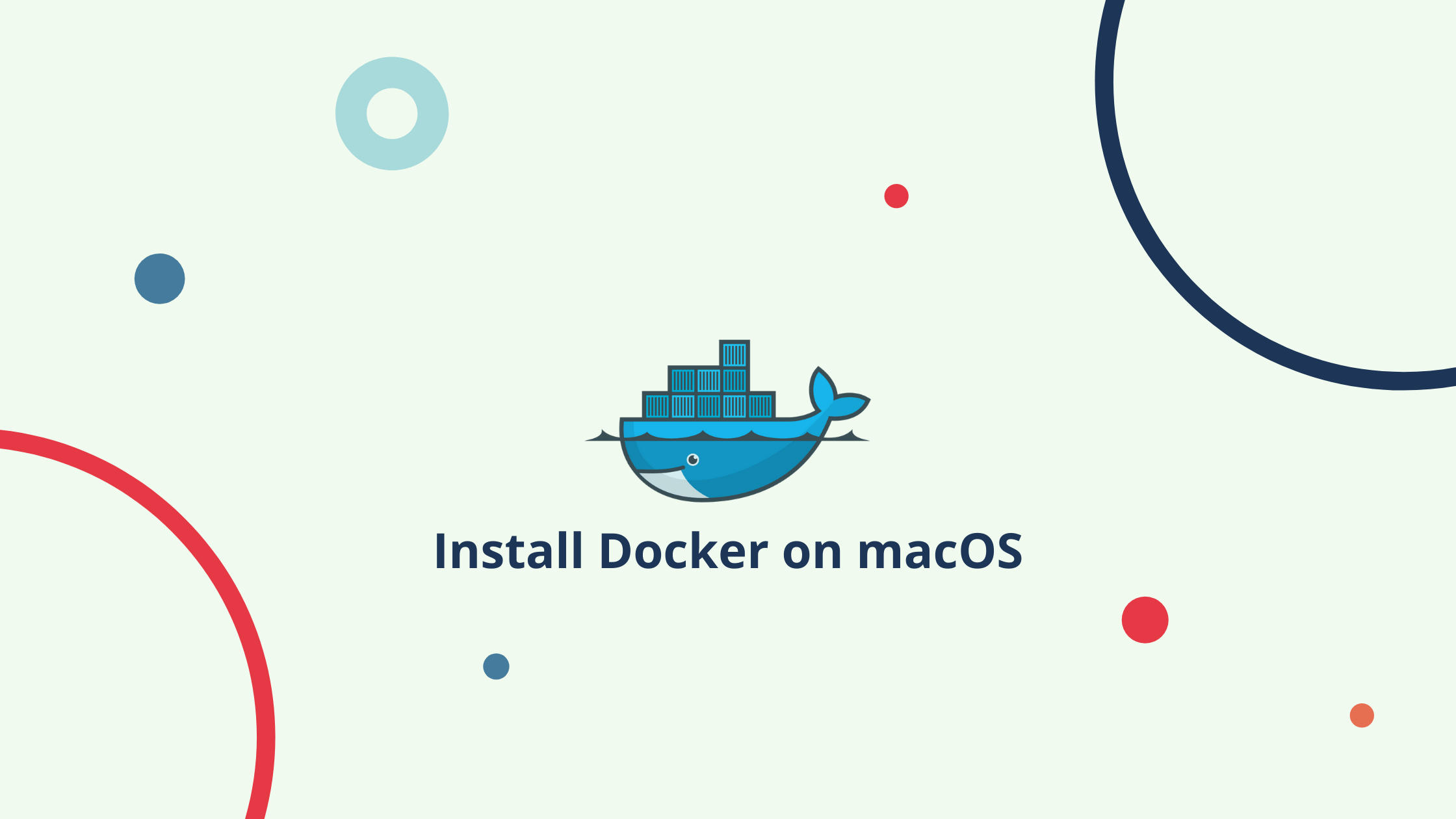 mac install docker