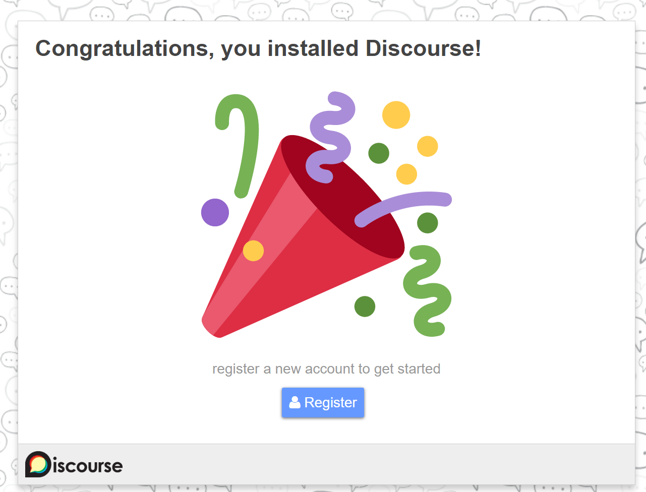 Discourse Splash Screen