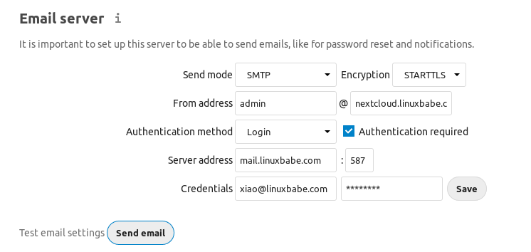 Email Server Setup