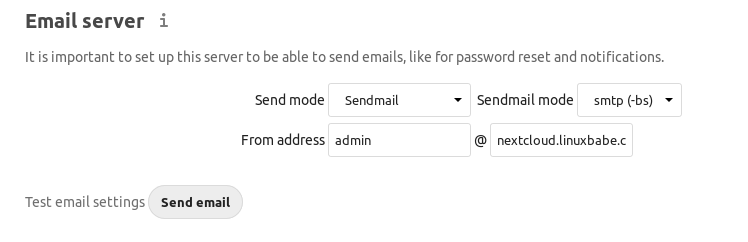 Email server options