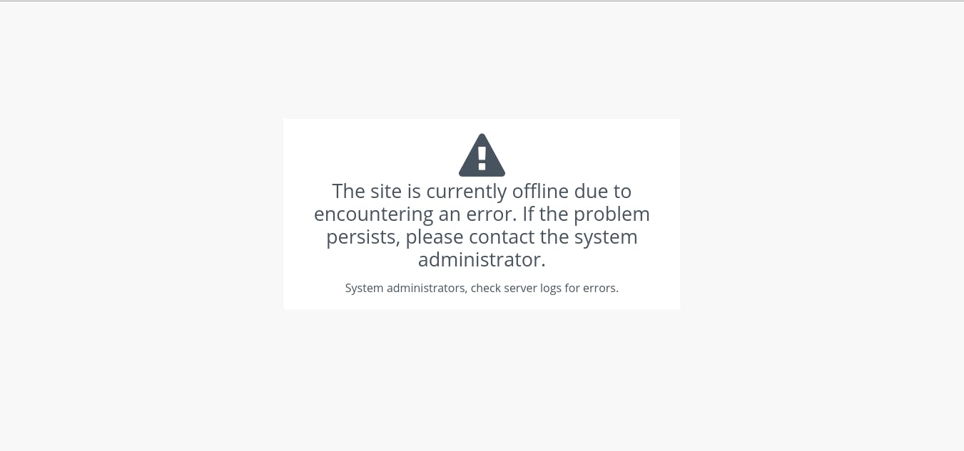 Mautic Error Page