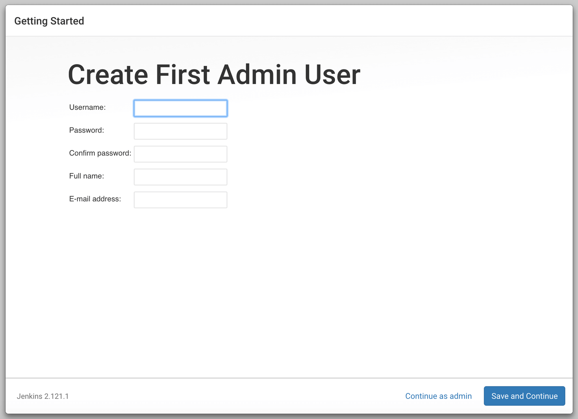 Create Jenkins user