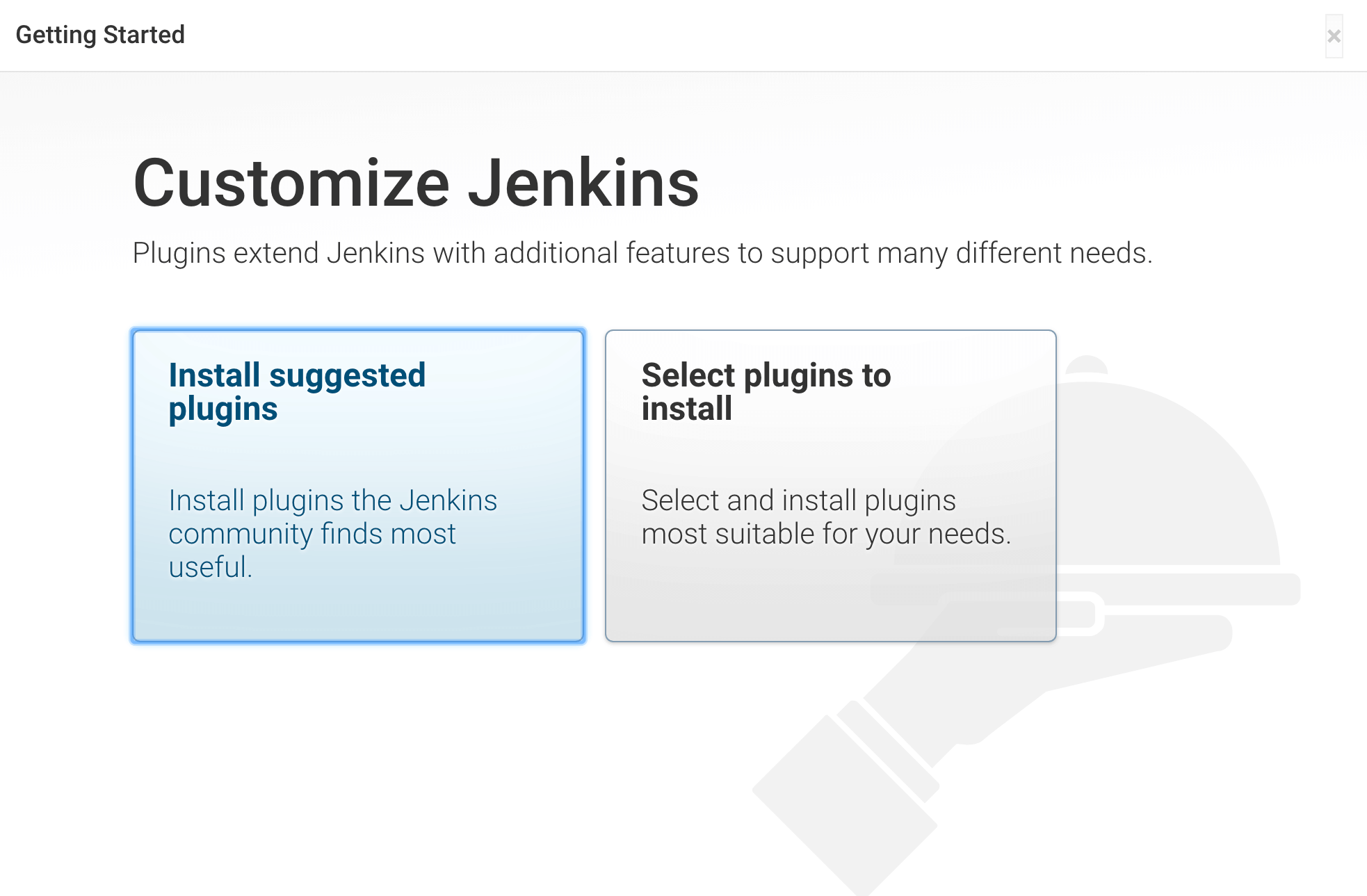 Jenkins plugin screen