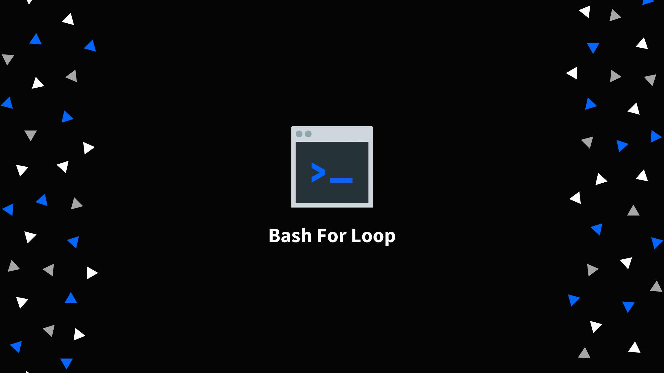 Bash For Loop