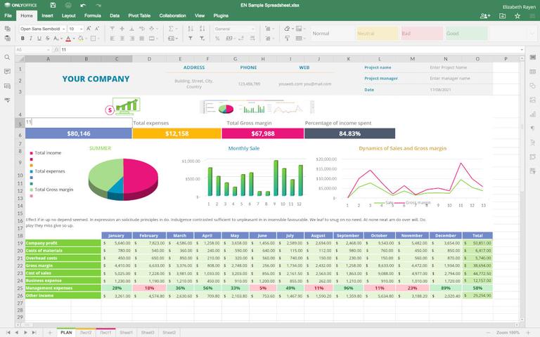 OnlyOffice Dashboard