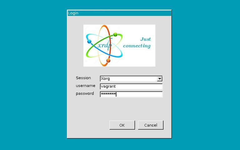 Xrdp login form