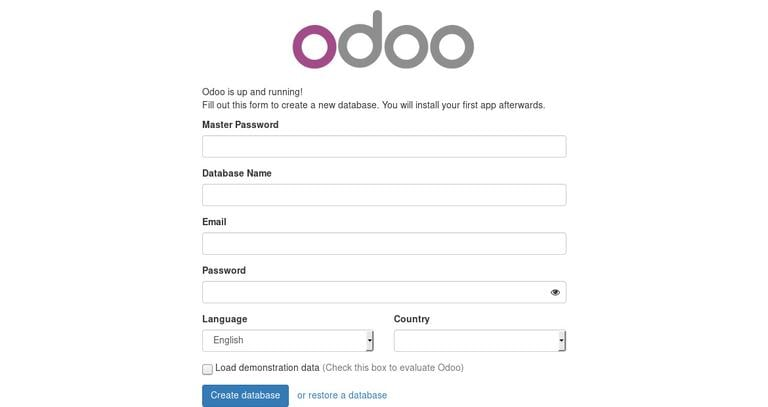 Odoo Account Setup