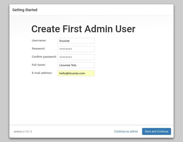 Administrative User Setup