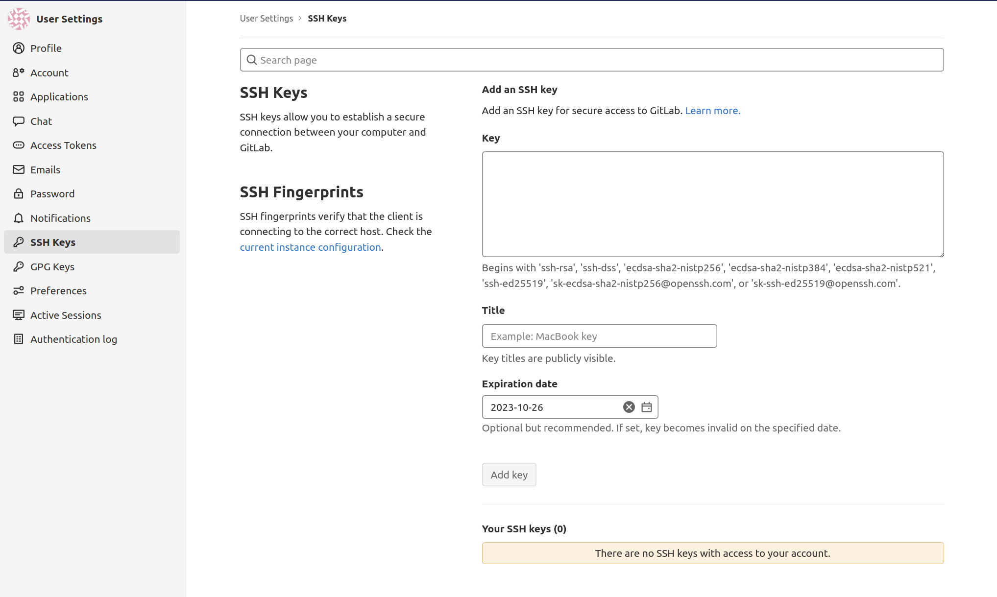 SSH Key