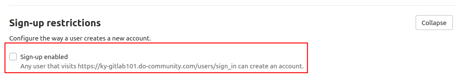 Sign-Up Checkbox enable
