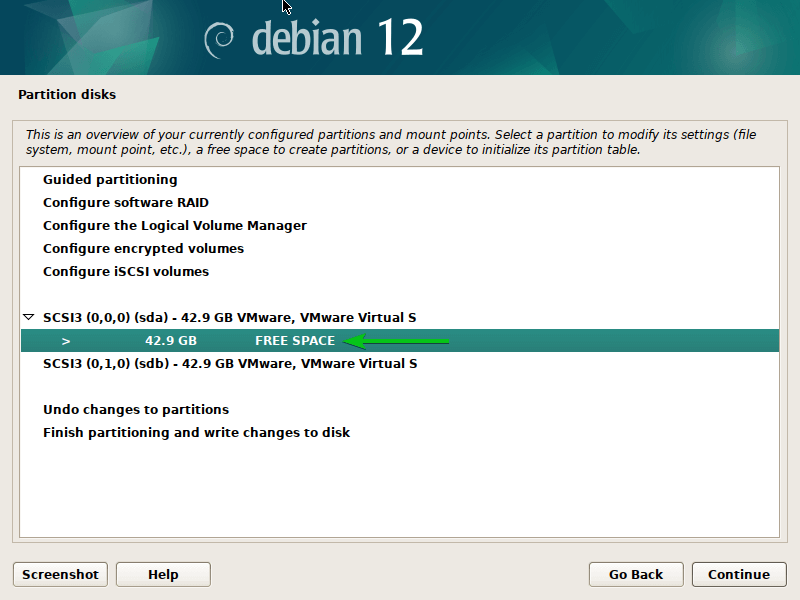 Create a new partition table on a disk