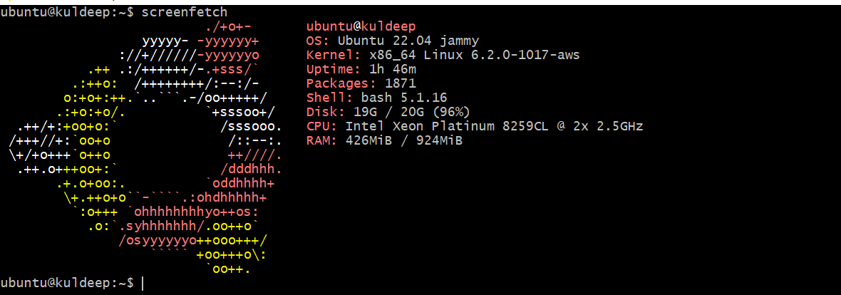 screenfetch install ubuntu 22.04