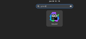GoLand application icon on Ubuntu 22.04 Linux desktop for launching the software.