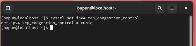 AlmaLinux Default Setting: Cubic TCP Congestion Control