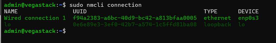 Network Manager Network Connections