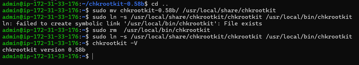 Moving Chkrootkit and making it global post-installation on Debian