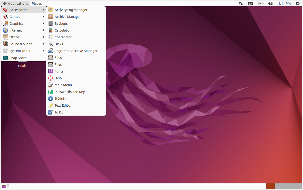 GNOME Flashback desktop environment on Ubuntu