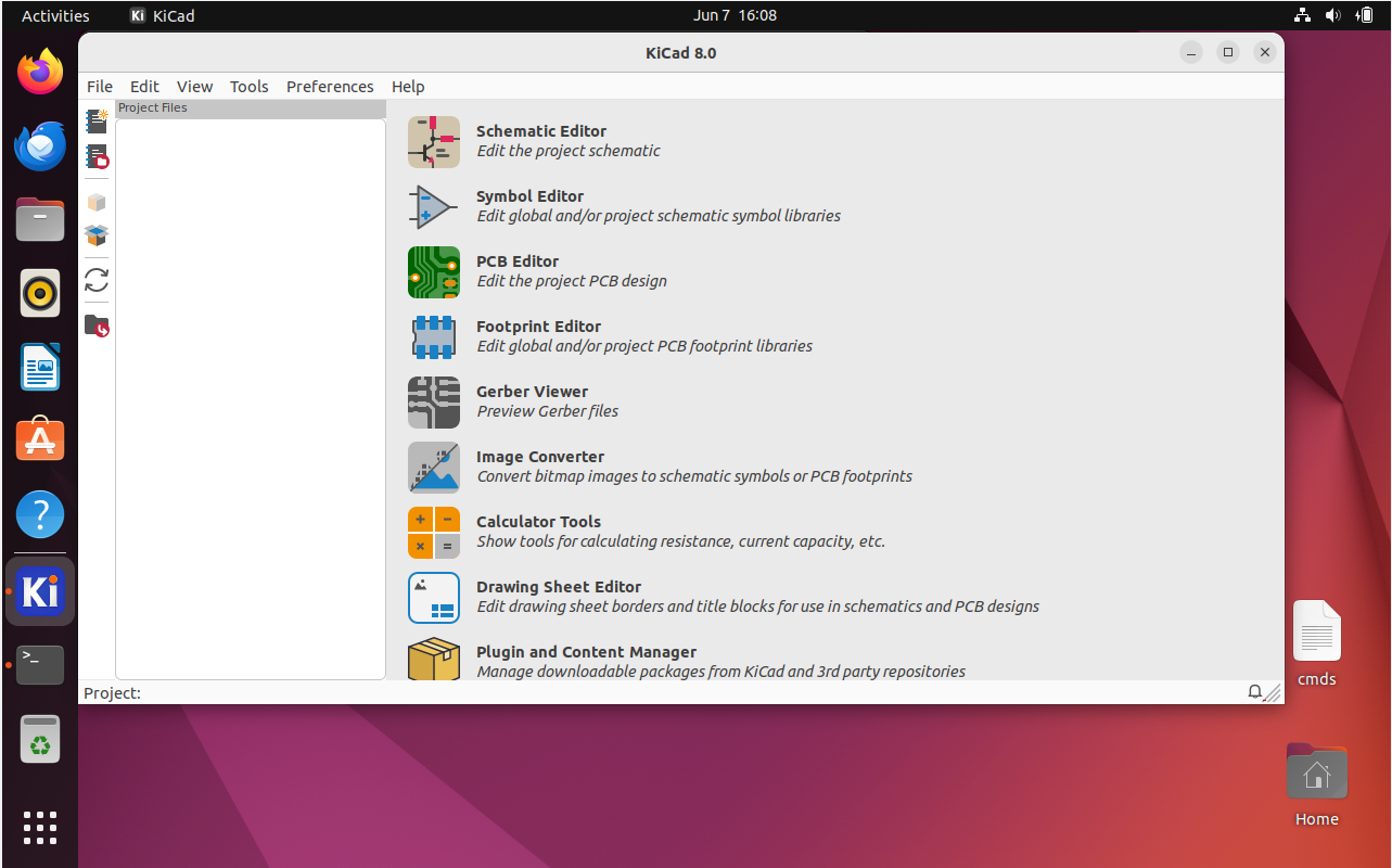 Default User Interface of KiCad on Ubuntu 22.04 or 20.04