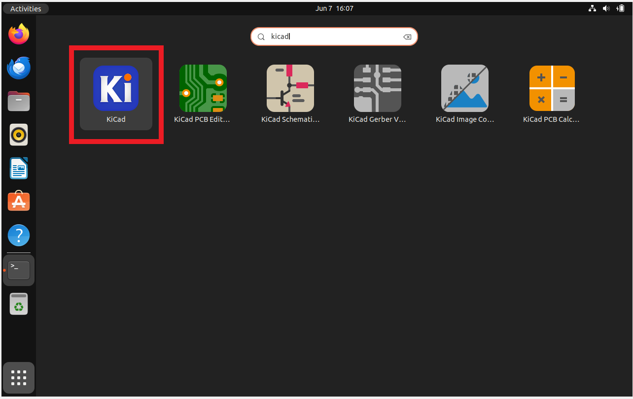 KiCad Application Icons Displayed on Ubuntu 22.04 or 20.04 Desktop