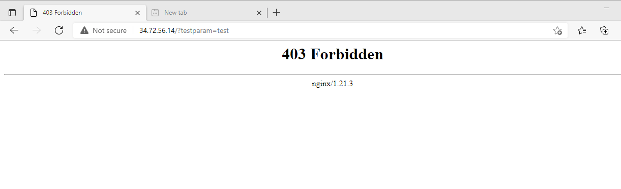 Modsecurity 3 correctly blocks requests when used with Nginx and the OWASP Core Rule Set on Debian 12