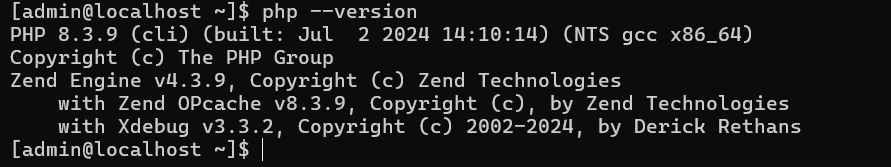 Confirming PHP 8.3 Installation on AlmaLinux