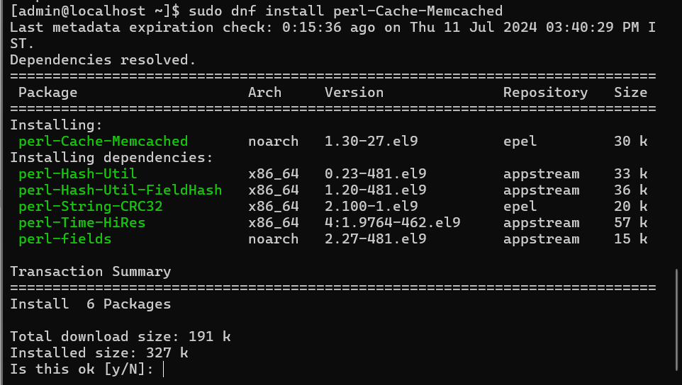 PHP, Perl, and Python modules installation for Memcached