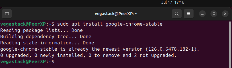 Installing Google Chrome on Ubuntu through apt package manager 