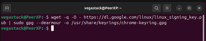 Adding GPG key for Google Chrome repository on Ubuntu 