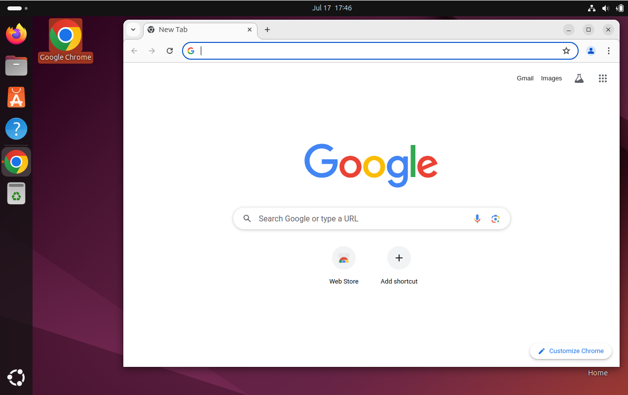 Launching Google Chrome on Ubuntu from Desktop 