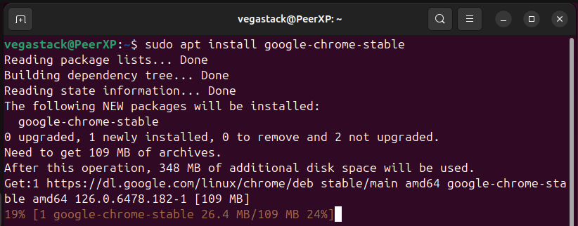 Installing Google Chrome on Ubuntu through google chrome repository