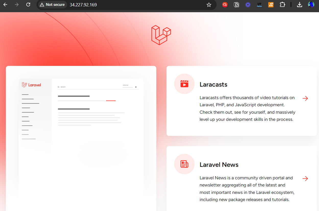 Laravel app