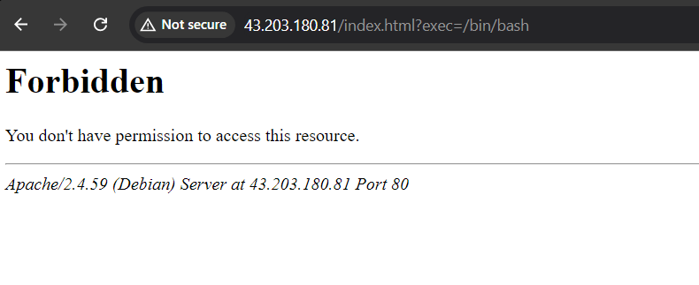 Modsecurity 2 with OWASP CRS and Apache on Debian 12 successfully blocking a test