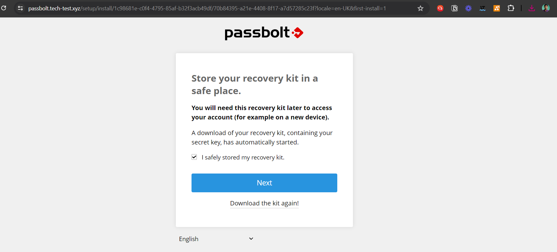 passbolt-download-recovery-kit