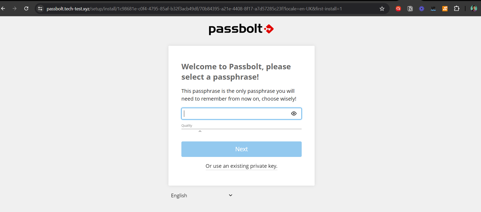 passbolt-login-passphrase