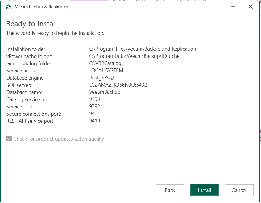 Veeam Backup Replication Review Settings