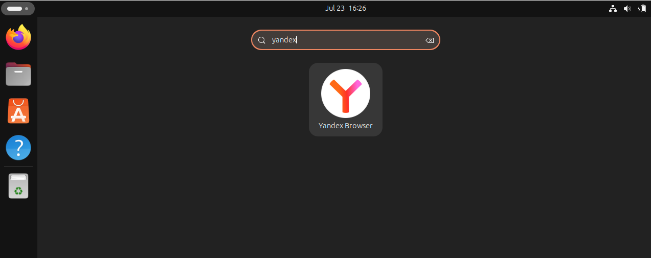 launch yandex browser on Ubuntu 22.04