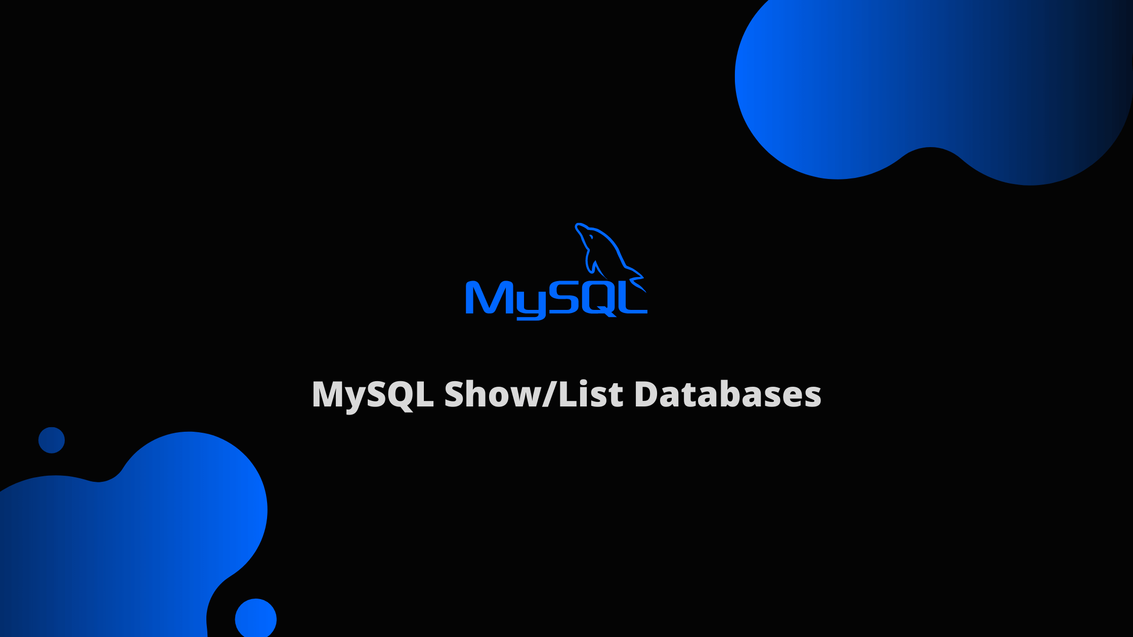 mysql-show-list-databases