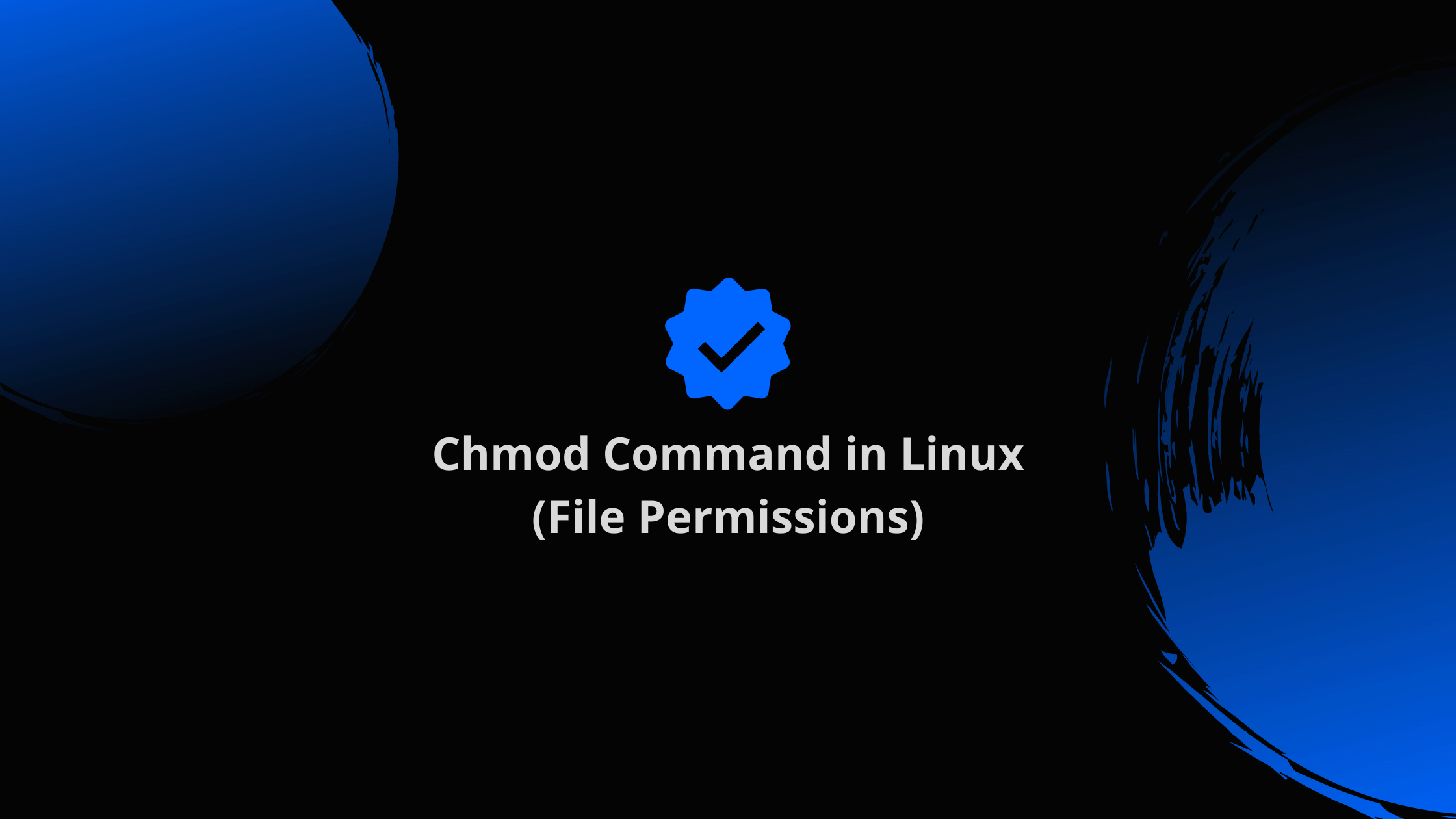 Chmod Command In Linux File Permissions 