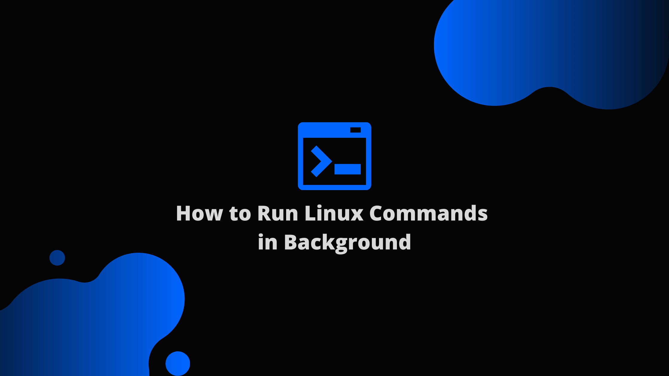 Linux Run Code In Background